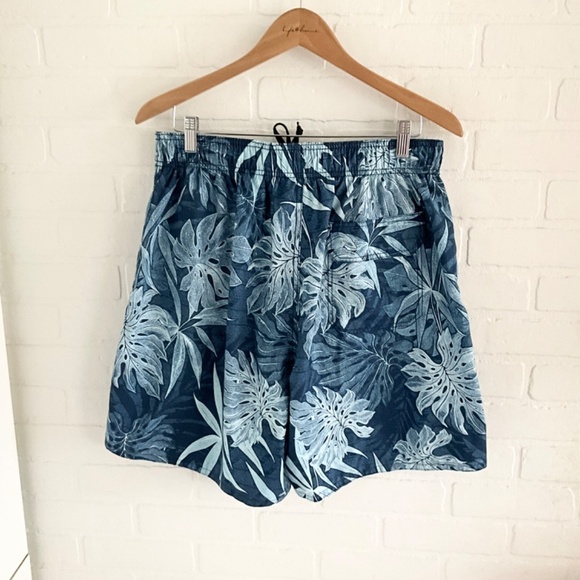 Body Glove Men’s Swim Trunk Blue Tropical Print Pool Beach Aloha Sz L - Picture 7 of 13